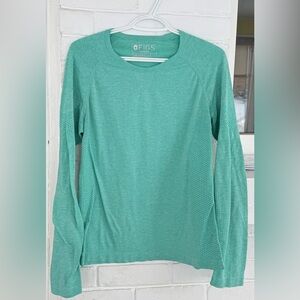 Figs Women's Green Long Sleeve Salta Under scrub L